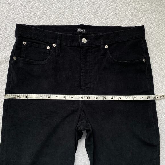 NWT J. Crew Black High Rise 11.5" Straight Leg Corduroy Pant Minimalist Size 31 - Picture 14 of 15